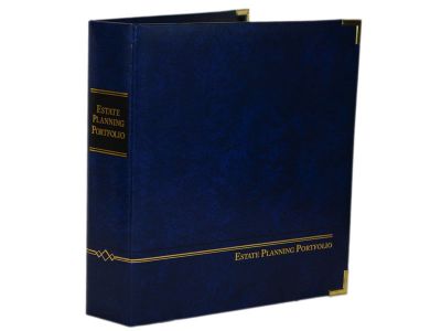 Premium Blue Estate Planning Binder - 1 1/2" D-Ring